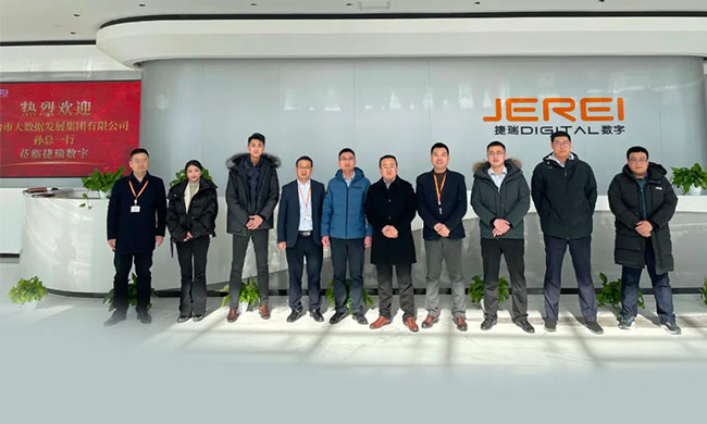 Mr. Sun, president of Yantai Big Data Development Group, visited Jerei.