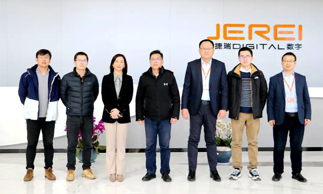 Mr. Wang Sen, Director of Research Institute of Shanghai Baoshin Software Co., Ltd. and his delegation visited Jerei for research.